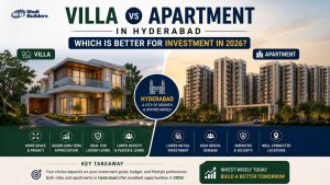 Villa vs apartment investment options in Hyderabad real estate 2026