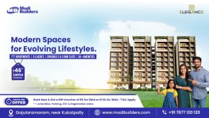Modern gated community in Hyderabad with villas and green spaces