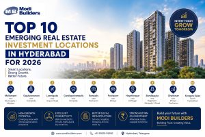 Top emerging real estate investment locations in Hyderabad for property investment in 2026